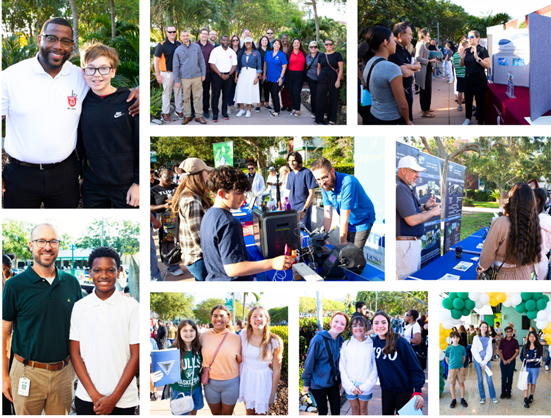 More than 300 students participated in the Road to Recognition, which celebrates seventh graders who took the SAT. During the program at the University of South Florida St. Petersburg Campus, students explored high school opportunities, learned about course options, and gained insights from college